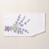 Lavendelstrauss Badhandtuch Set (Handtuch)