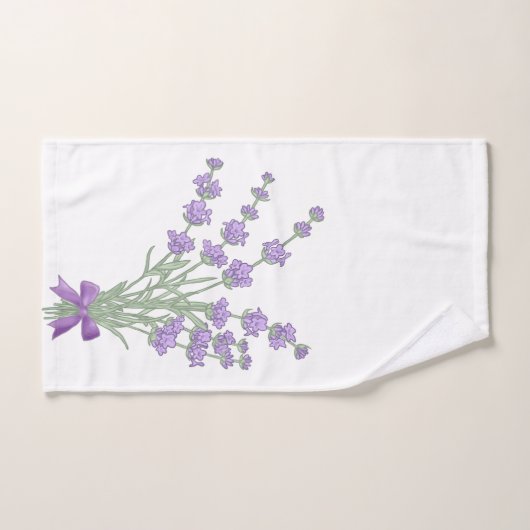Lavendelstrauss Badhandtuch Set (Handtuch)