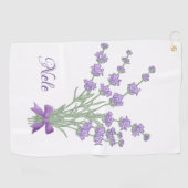 Lavendelstrauss, personalisiert golfhandtuch (Horizontal)