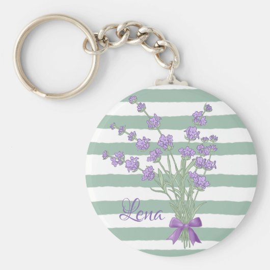 Lavendelstrauss, personalisiert schlüsselanhänger (Vorne)