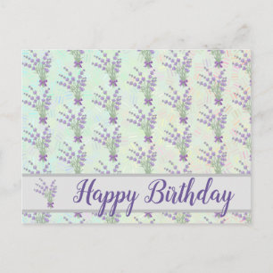 Lavendelstrauß Postkarte
