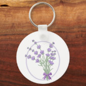 Lavendelstrauss Schlüsselanhänger (Rückseite)