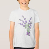 Lavendelstrauss Tri-Blend Shirt (Vorderseite)