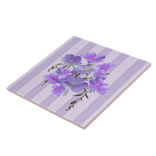 Lavendelstreifen und Lavenderfarben Fliese (Seite)