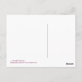 Lavendeltäuschung - Postkarte (Rückseite)