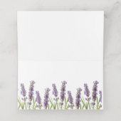 Lavendeltisch-Platzkarte oder Escort-Karte Platzkarte (Innenseite Aufgefaltet)