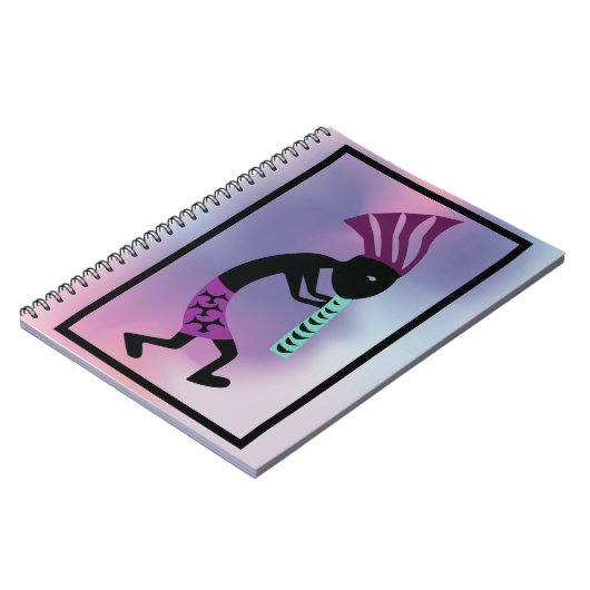 Lavendeltöne des Kokopelli-Notebooks Notizblock (Linke Seite)