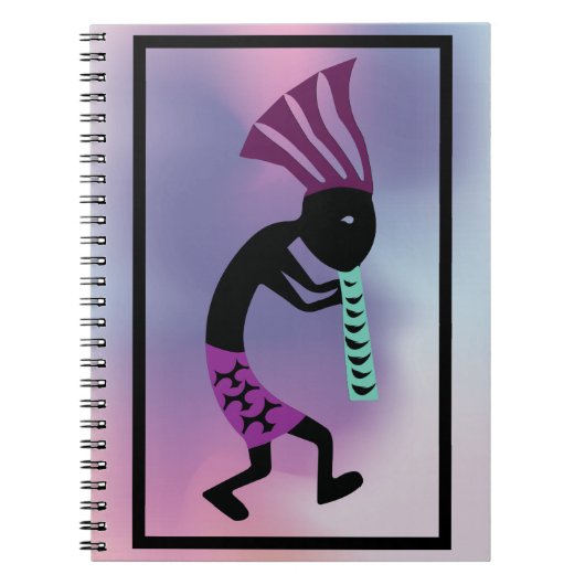 Lavendeltöne des Kokopelli-Notebooks Notizblock (Vorderseite)