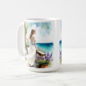 Lavendelträume am Meer Kaffeetasse (Vorderseite Links)