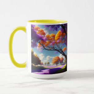 Lavendelträume unter Jacarandahimmeln, Tasse