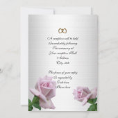 Lavendelvorlage für die Rose Einladung (Rückseite)