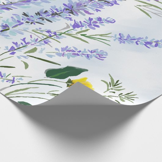 Lavendelwackelpapier Geschenkpapier (Ecke)