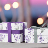 Lavendelwackelpapier Geschenkpapier Set