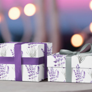 Lavendelwackelpapier Geschenkpapier Set