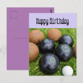 Lavendelwalen, flache Geburtstagskarte Postkarte (Vorne/Hinten)