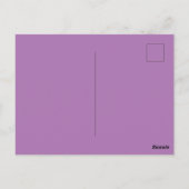 Lavendelwalen, flache Geburtstagskarte Postkarte (Rückseite)