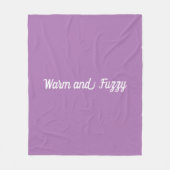 Lavendelwarme und verschwommene Gestaltung Fleecedecke (Vorderseite)