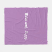 Lavendelwarme und verschwommene Gestaltung Fleecedecke (Vorderseite (Horizontal))