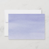 Lavendelwatercolor-Schnur beleuchtet UAWG RSVP Karte (Rückseite)