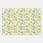 Lavendelweiße Delphinium-Blumen Brautparty Geschenkpapier Set (Vorderseite 2)