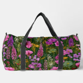 Lavendelwiese Botanischer Druck Duffle Bag (Vorderseite)