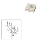 Lavendelzweig-Stempel Gummistempel (Stempel)