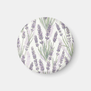 Lavendelzweige Wasserfarben Botanisches Muster Magnet