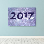 Lavender Abschluss | Chic Lila Lilac Spritzer Leinwanddruck (Insitu (Holzboden))