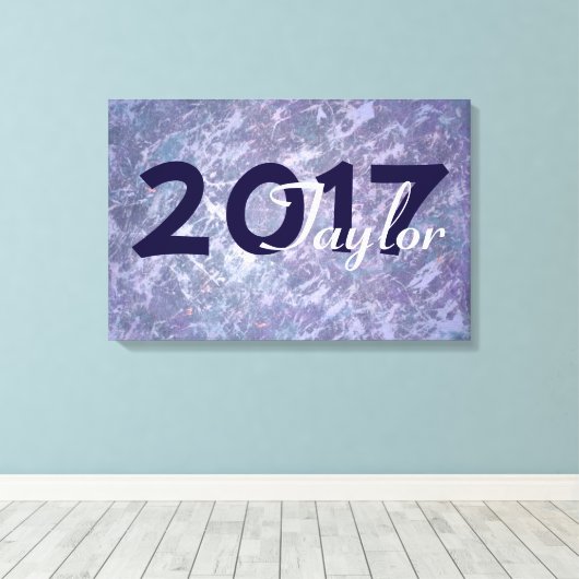 Lavender Abschluss | Chic Lila Lilac Spritzer Leinwanddruck (Insitu (Holzboden))