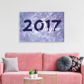 Lavender Abschluss | Chic Lila Lilac Spritzer Leinwanddruck (Insitu (Wohnzimmer))