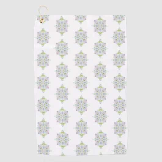 Lavender Abstract Golfhandtuch (Vorderseite)