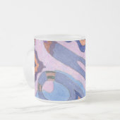 "Lavender" Abstrakte Kunst Mattglastasse (Vorderseite Links)