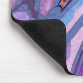 "Lavender" Abstrakte Kunst Mousepad (Ecke)