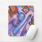 "Lavender" Abstrakte Kunst Mousepad (Mit Mouse)