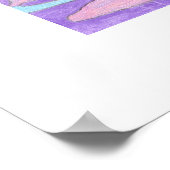 "Lavender" Abstrakte Kunst Poster (Ecke)