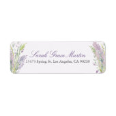 Lavender Address Labels (Vorne)