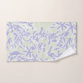 Lavender Agapanthus flower Sage Green Badhandtuch Set (Handtuch)