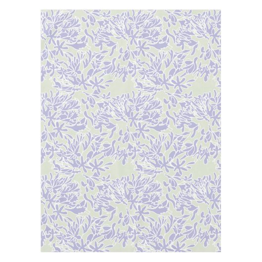 Lavender Agapanthus Flower Sage Green Tischdecke (Vorderseite)