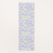 Lavender Agapanthus Flower Sage Green Yogamatte (Vorderseite)