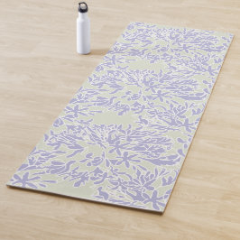 Lavender Agapanthus Flower Sage Green Yogamatte