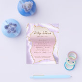Lavender Agate Imitats Pearlescent Foil Flyer (Einzeln)