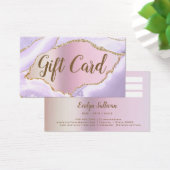 Lavender Agate Imitats Pearlescent Foil Gift Card (Schreibtisch)