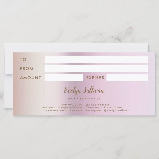 Lavender Agate Imitats Perlescent Foil (Rückseite)