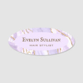 Lavender Agate Name Tag Namensschild (Vorderseite)