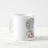 Lavender Alien Imitats Canvas Print Kaffeetasse (Vorderseite Links)