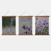 Lavender All Good Things Wilde und freie Hummeln Wandteppich Mit Holzrahmen (Dreifach)