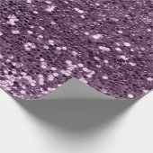 Lavender Amethyst Lila Glitzer Wedding Bridal Geschenkpapier (Ecke)