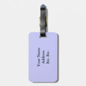 Lavender and Baby Blue Hearts - Raute Muster Gepäckanhänger (Rückseite vertikal)