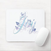 Lavender and Blue Joy Mousepad (Mit Mouse)