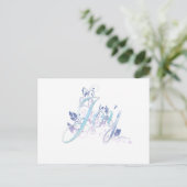 Lavender and Blue Joy Postkarte (Stehend Vorderseite)